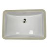 Nantucket Sinks 18 Inch X 12 Inch Undermount Ceramic Sink In White UM-18x12-W
